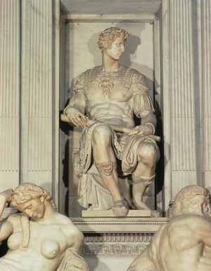 Tomb of Giuliano de' Medici (marble) (detail)
