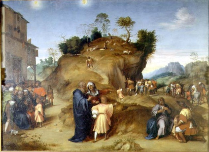 Scenes from the Infancy of St. Joseph (oil on panel)