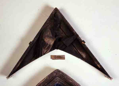 The Priesthood, relief tile from the Campanile (ceramic and marble)