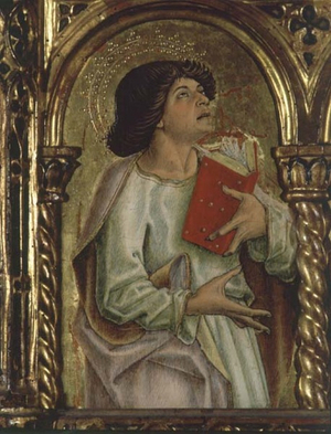 An Apostle, detail from the Sant'Emidio polyptych, 1473 (tempera on panel) (detail of 76636)