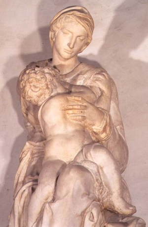 The Virgin and Child (marble) (detail of 31544)