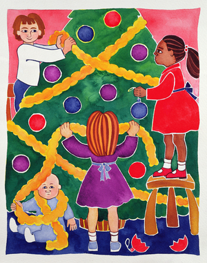 Decorating the Christmas Tree