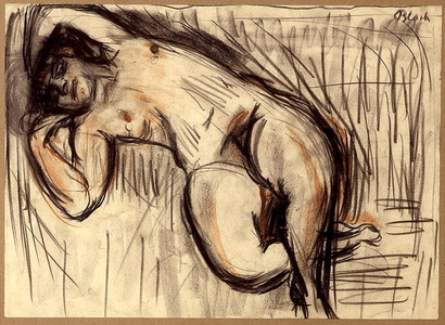 Nude (charcoal and pastel on paper)