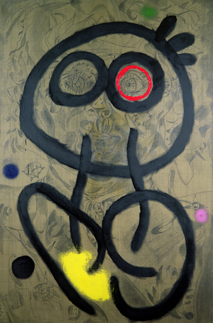 Self Portrait, 1937-38 (oil &and pencil on canvas)