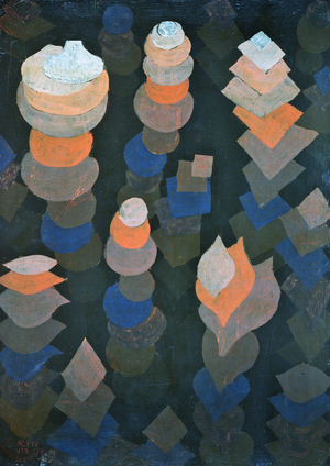 Growth of the night plants, 1922 (no 174) (oil on cardboard)