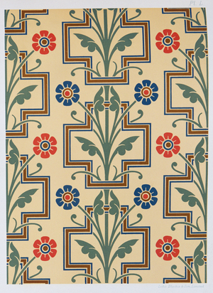 Gothic revival designs (colour litho)