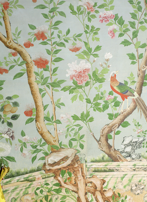Chinese wallpaper from the King's Rooms, Belvoir Castle