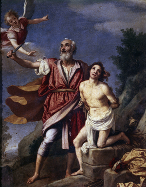 Isaac's sacrifice,1594 (painting)