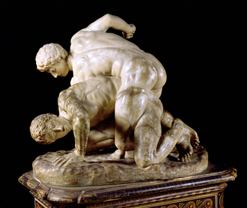 The Wrestler, copy of Greek sculpture 3rd century BC (marble) (see also 31428)