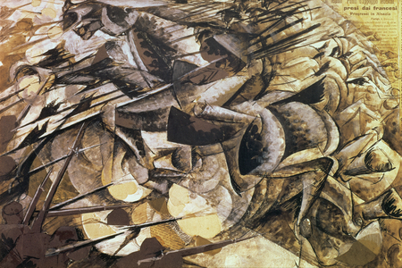 The Charge of the Lancers, 1915 (collage)