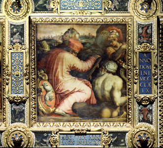 Allegory of the town of San Miniato and the Lower Valdarno from the ceiling of the Salone dei Cinquecento, 1565 (panel)