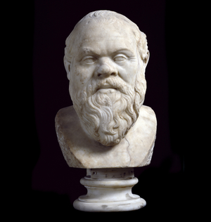 Bust of the Greek philosopher Socrates (marble)