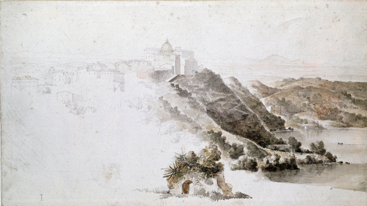 View of Tivoli, 1814 (graphite)