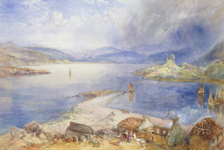 Kyleakin, Skye, 1866 (w/c on paper)