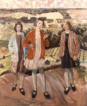 "Sumer is i Cumen in" (oil on canvas)