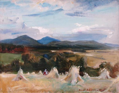 In the Perthshire Hills, 1913 (oil on canvas)