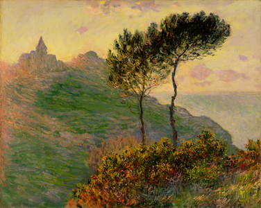 The Church at Varengeville, against the Sunlight, 1882 (oil on canvas)