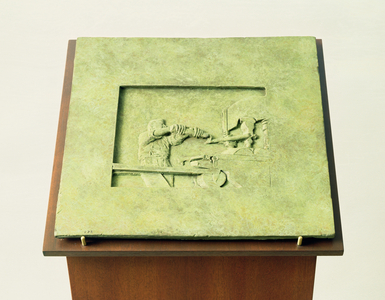 Franklin Delano Roosevelt Memorial Panel for Social Programs, 1996-97 (bronze)