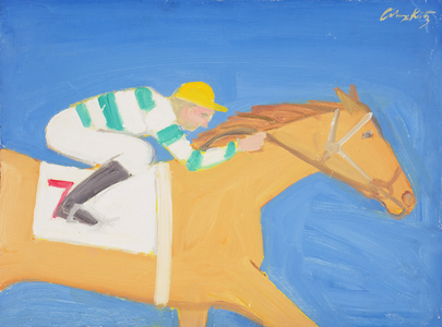 Jockey (oil on masonite)