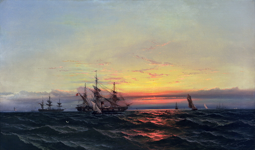 From Sail to Steam (oil on canvas)