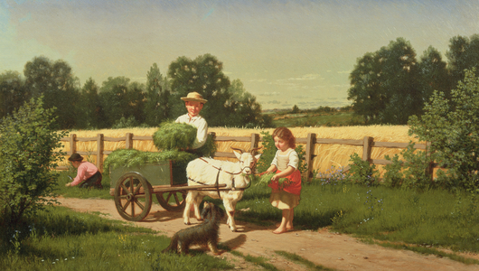 The Goat Cart, 1882 (oil on canvas)