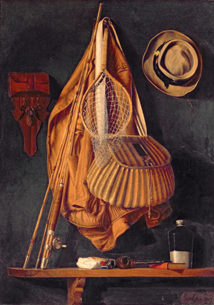 Fisherman's Accoutrements, 1887 (oil on mounted canvas)