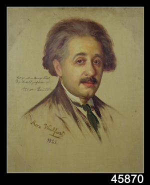 Albert Einstein, 1921 (oil on canvas)