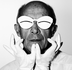 Andre Courreges, French fashion designer, Paris (b/w photo)
