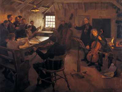 The Village Philharmonic, 1888 (oil on canvas)