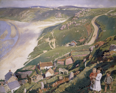 Autumn Sunlight, Sennen Cove, Cornwall, c.1922 (oil on canvas)
