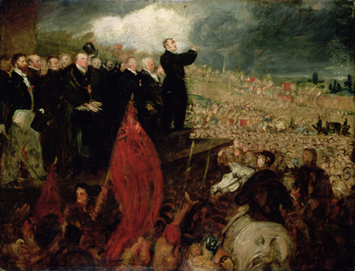 The Meeting of the Unions on Newhall Hill, Birmingham, 16th May 1832 (oil on canvas)