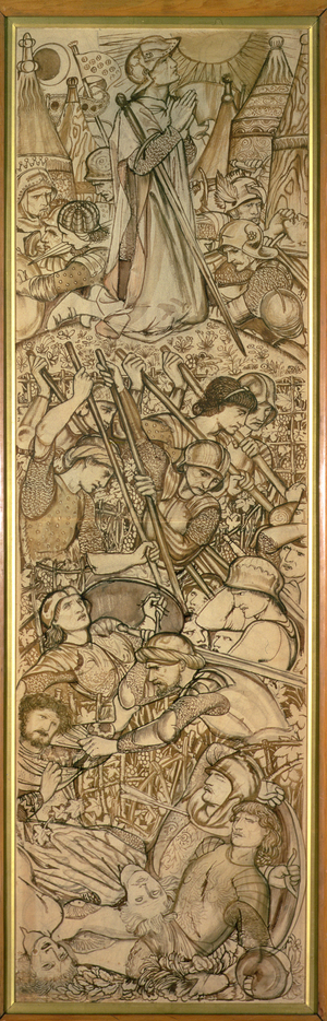 The Battle of Beth-Horon - Joshua Commanding the Sun and Moon to Stand Still, 1863 (sepia on paper)