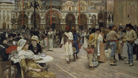 The Piazza di San Marco, Venice, 1883 (oil on canvas)