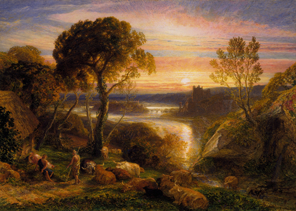 Tityrus Restored to his Patrimony, 1877 (watercolour and gouache over pencil on paper)