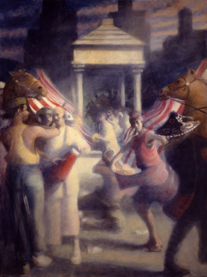 The Dance, Tompkins Square, 1990 (oil on canvas)