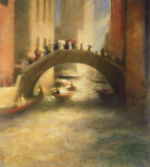 Bridge of Umbrellas, 2004 (oil on canvas)
