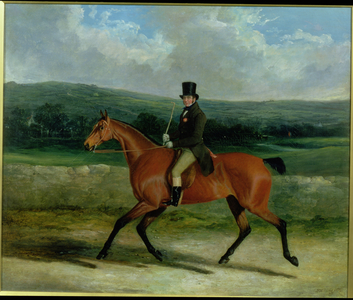 William Ward on Horseback, 1839 (oil on canvas)