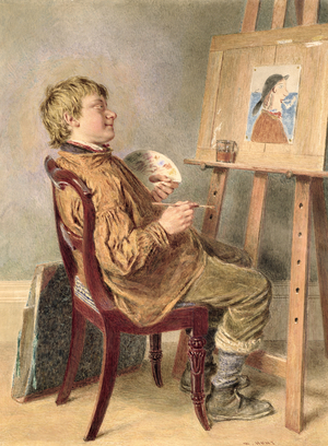 The Rustic Artist (w/c on paper)