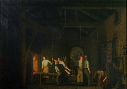 The Forge (oil on canvas)