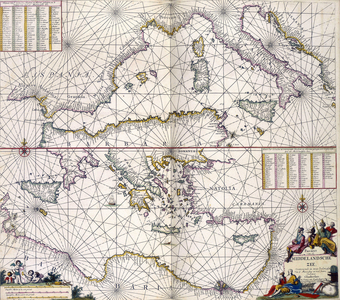 Middlelandsche Zee. By Claas Jansz Vooght, 1682