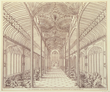 Carlton House: interior of the Prince of Wales' Conservatory with a fountain by Hopper Junior (photo)