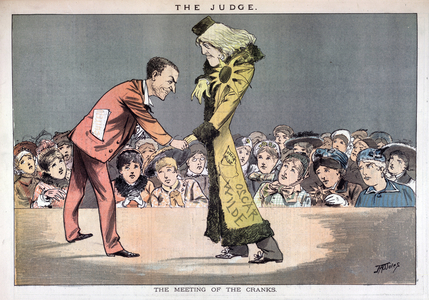 'The meeting of the cranks', 1882 (engraving)
