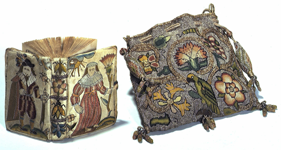 psalms books and embroided bag, 1633 (photo)