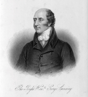 The Right Hon George Canning, c1800-c1827. Plate 1 from ""Lives of Eminent and Illustrious Englishmen, from Alfred the Great to the Latest Times"", Vol 8. [Glasgow & Edinburgh, 1834-37]