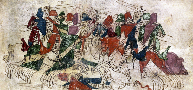 An early tournament, c1300.