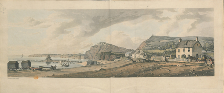 Sidmouth, Devon, 1815 (colour litho)