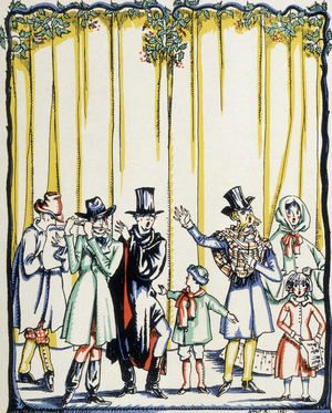 Victorian carol singers, 1921.