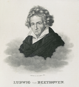 Hirsch IV.1042 h.28 opp 36 Ludwig van Beethoven engraved by Carl Mayer (1798-1868) (engraving)