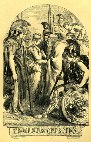 Troilus and Cressida, 1856 (wood engraving)