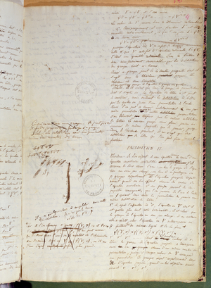 Ms 2108 f.4 Writings on the conditions for solving an equation by radicals, 1832 (pen & ink on paper) (see also 163744)